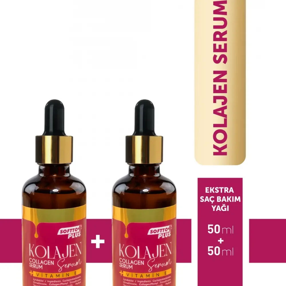 2'li Kolajen Saç Bakım Yağı 50 ml