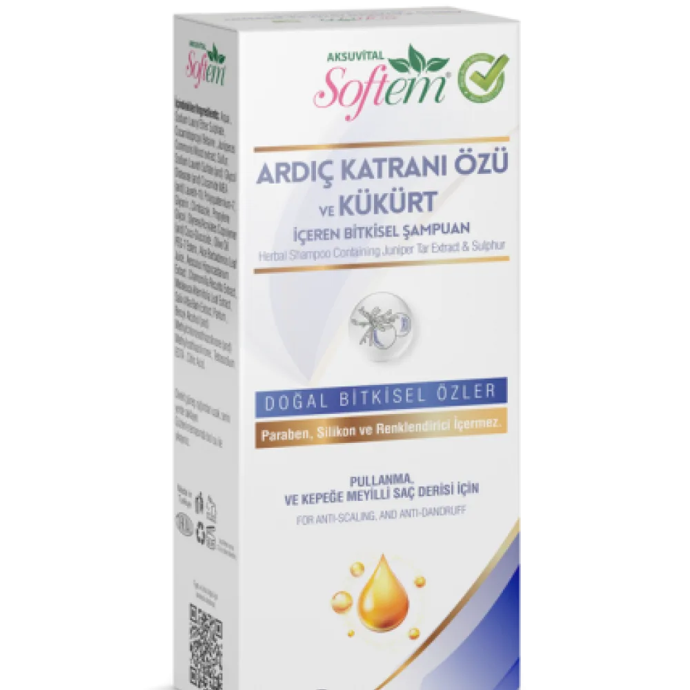 Ardıç Katranı Özü ve Kükürt Bitkisel Şampuan 300 ml
