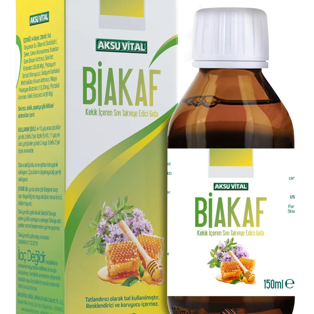 Biakaf Kekik İçeren Sıvı Takviye Edici Gıda