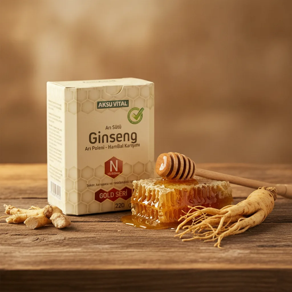 Ginsengli Arı Sütü Bal Polen 13.000 mg