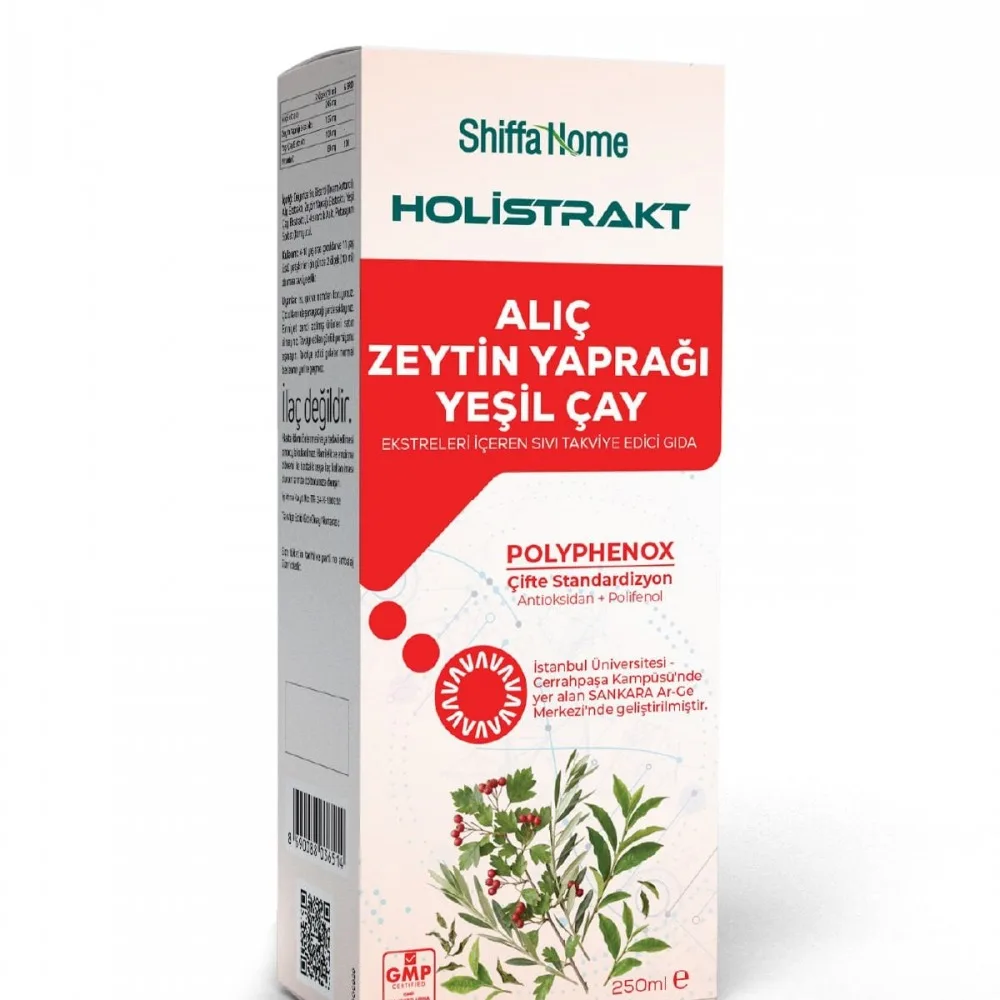 Holistrakt Alıç, Zeytinyaprağı ve Yeşilçay Sıvı Ekstrat 250 ml