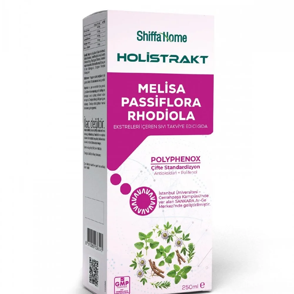 Holistrakt Melisa, Passiflora ve Rhodiola Sıvı Ekstrat 250 ml