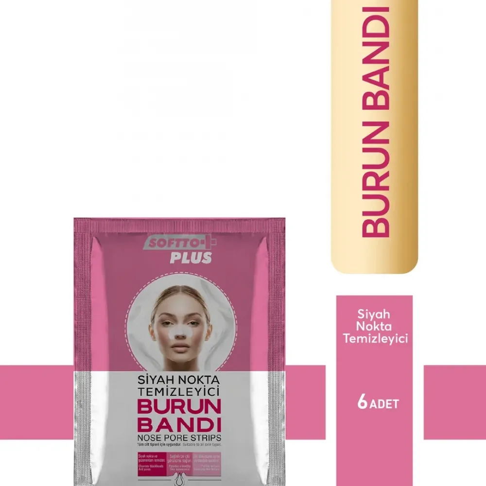 Siyah Nokta ve Gözenek Temizleyici Burun Bandı 6 Adet