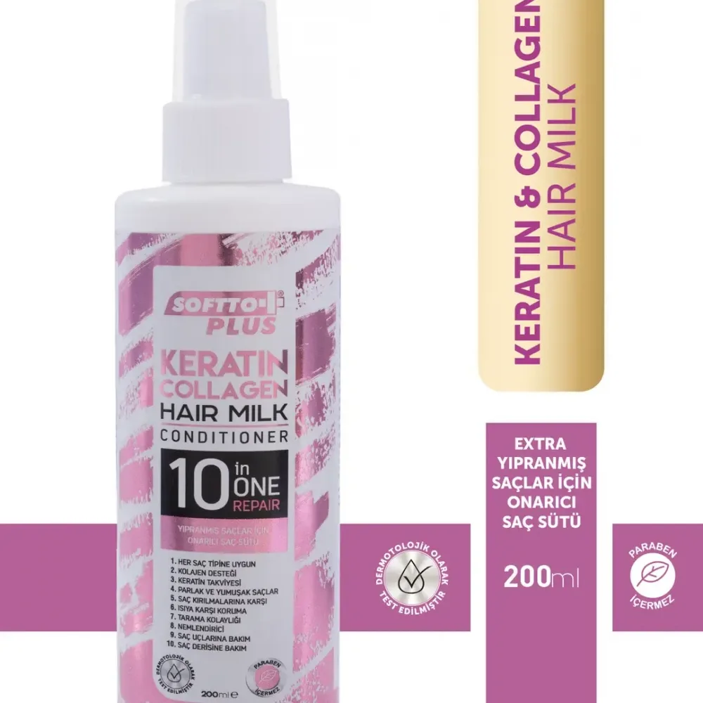 Keratin ve Kolajen Saç Sütü 200 ml